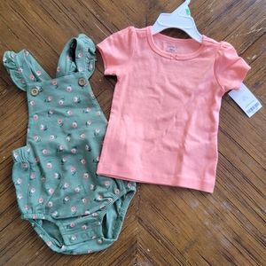 Carter's Baby Girl 2 piece outfit size 18 mos